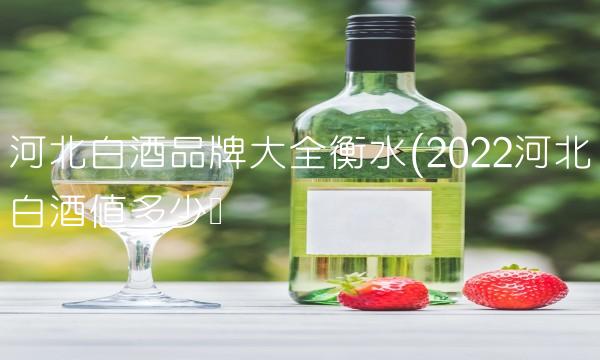 河北白酒品牌大全衡水(2022河北白酒值多少钱