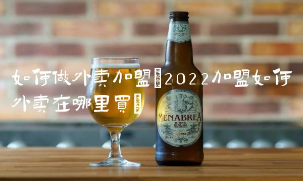 如何做外卖加盟(2022加盟如何外卖在哪里买)