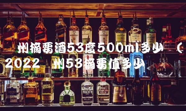 贵州摘要酒53度500ml多少钱(2022贵州53摘要值多少钱